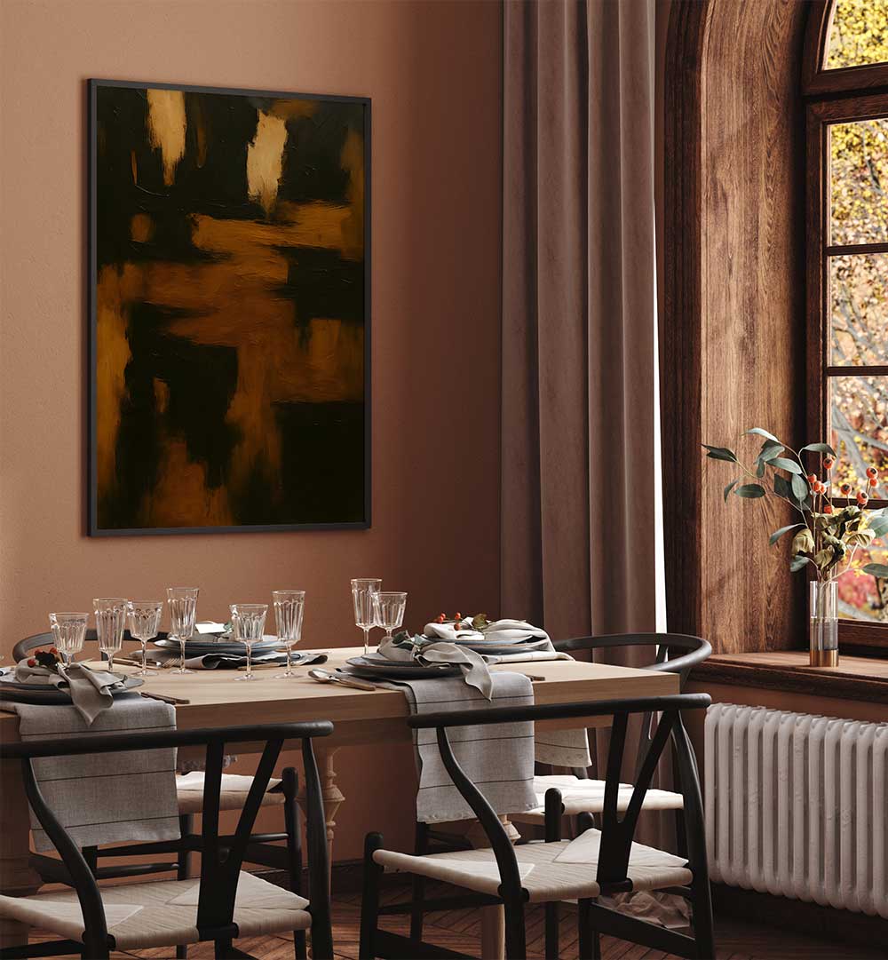 FRAGMENTED ARRIVAL , EXPRESSIONISM PAINTINGS