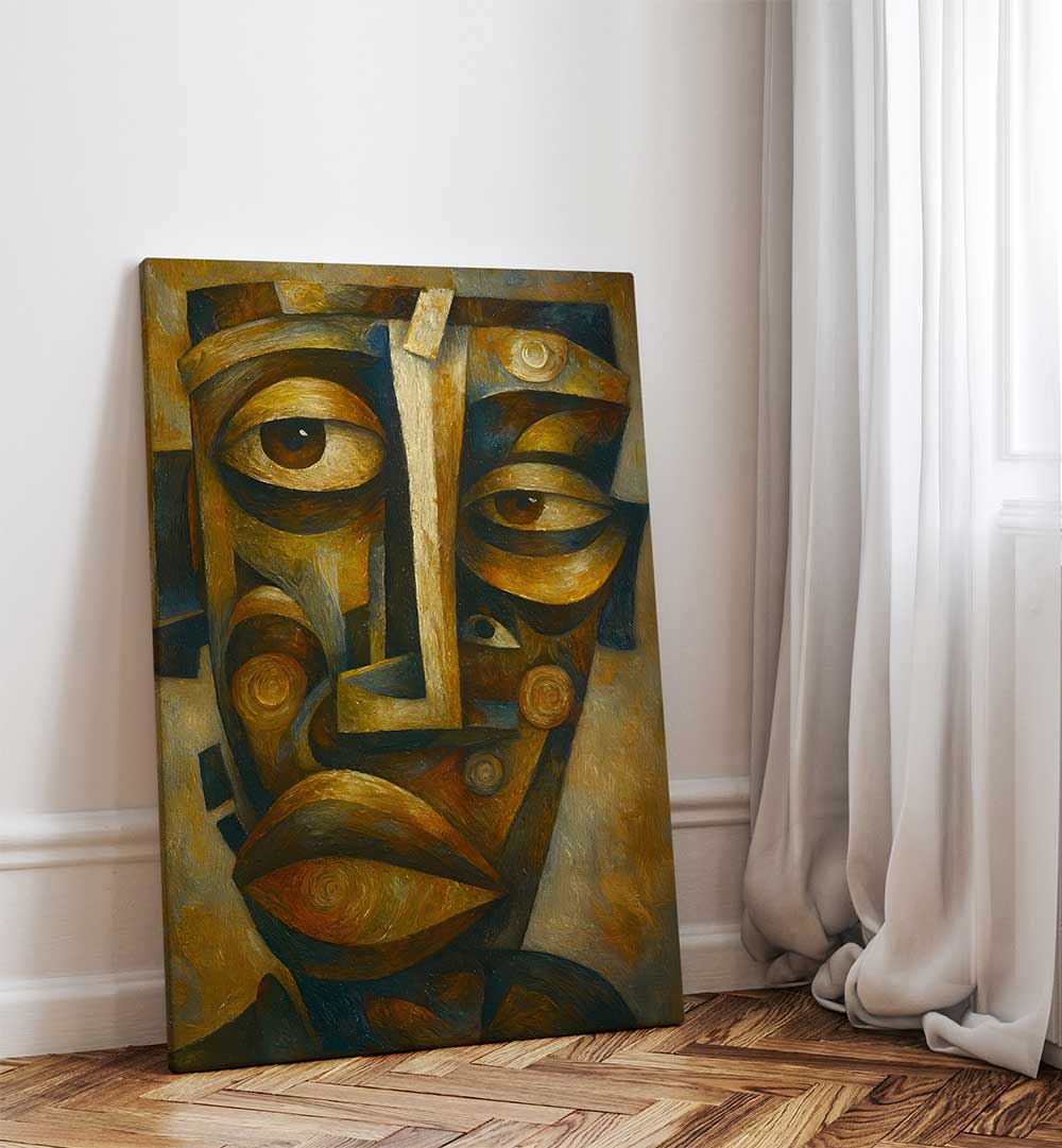 FRAGMENTS OF A FACE , EXPRESSIONISM PAINTINGS