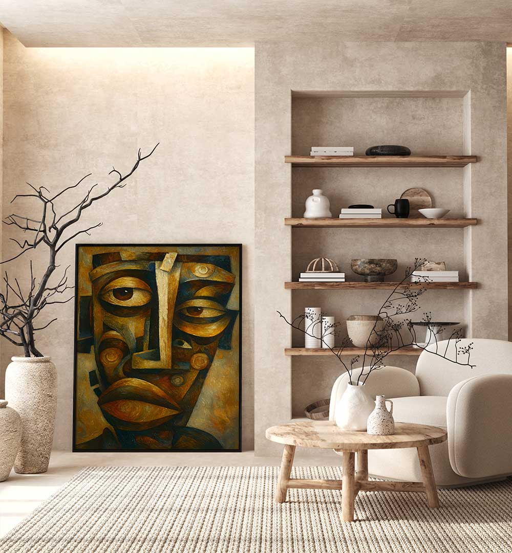FRAGMENTS OF A FACE , EXPRESSIONISM PAINTINGS