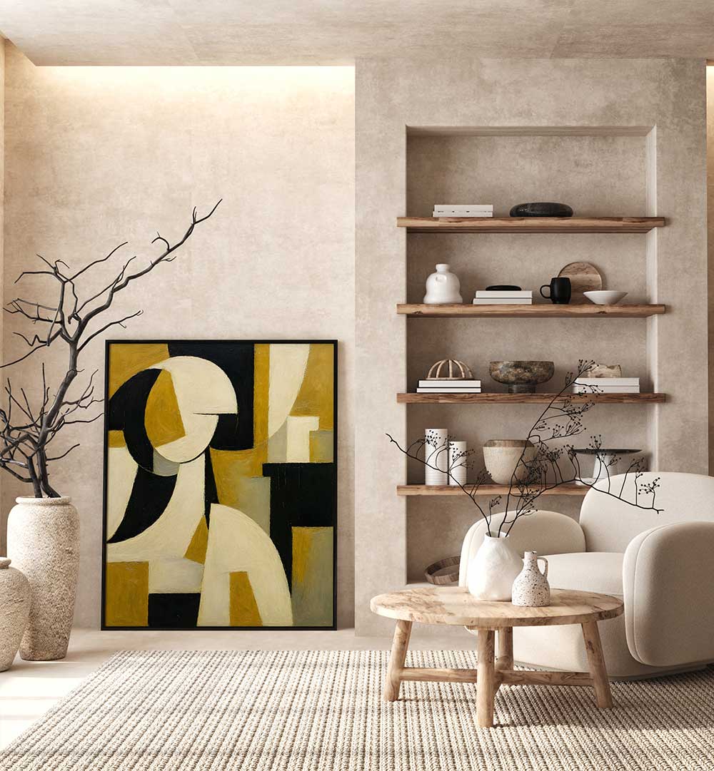 FRAGMENTS OF GEOMETRY , EXPRESSIONISM PAINTINGS