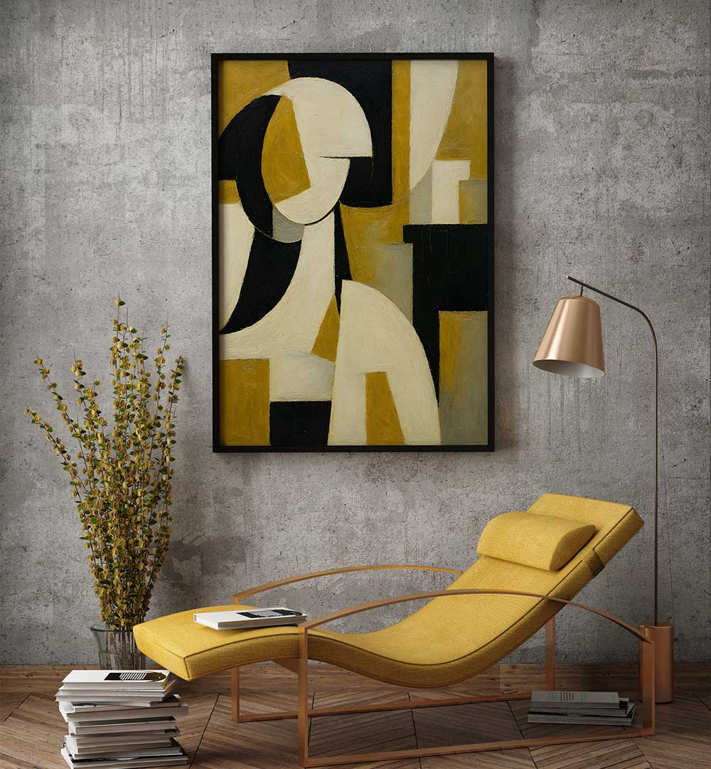 FRAGMENTS OF GEOMETRY , EXPRESSIONISM PAINTINGS