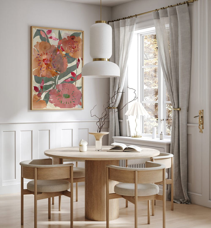Brighten your space with FREE SPIRIT FLORALS I, FLORAL FLOWER PAINTINGS, showcasing vibrant elegance and artistic charm.