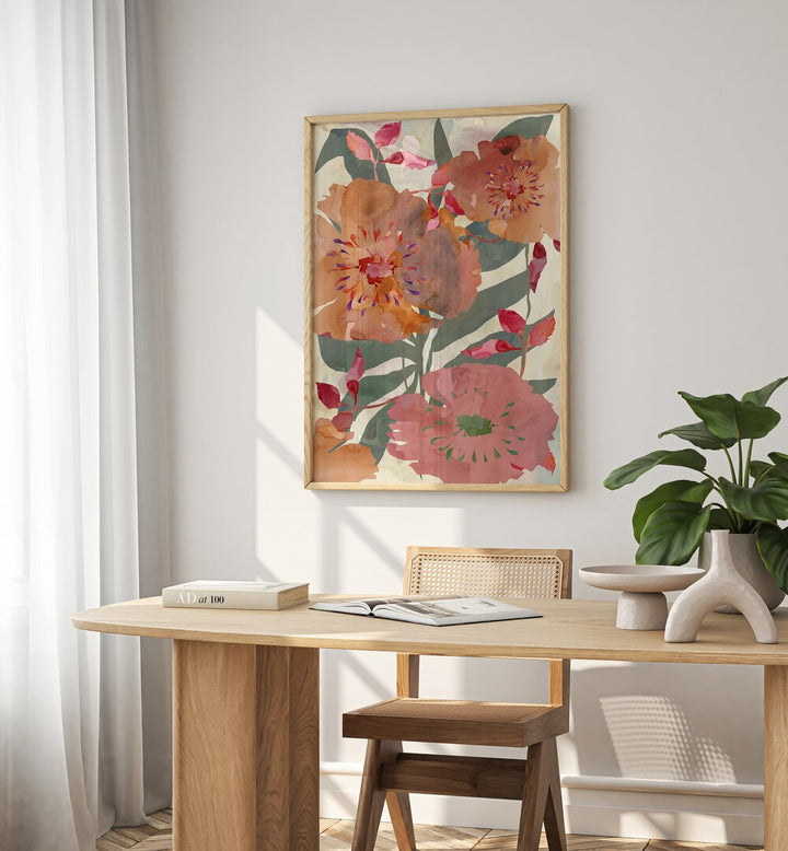 Captivating FREE SPIRIT FLORALS I, FLORAL FLOWER PAINTINGS, enhancing elegance in any space with vibrant colors.