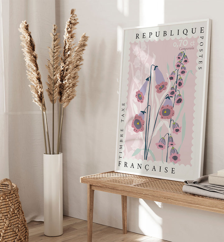FRENCH FLORAL POSTAGE STAMP