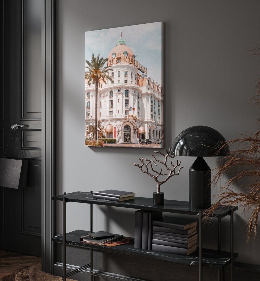 FRENCH RIVIERA BUILDING BY GRACE DIGITAL ART CO, BEACH PRINTS