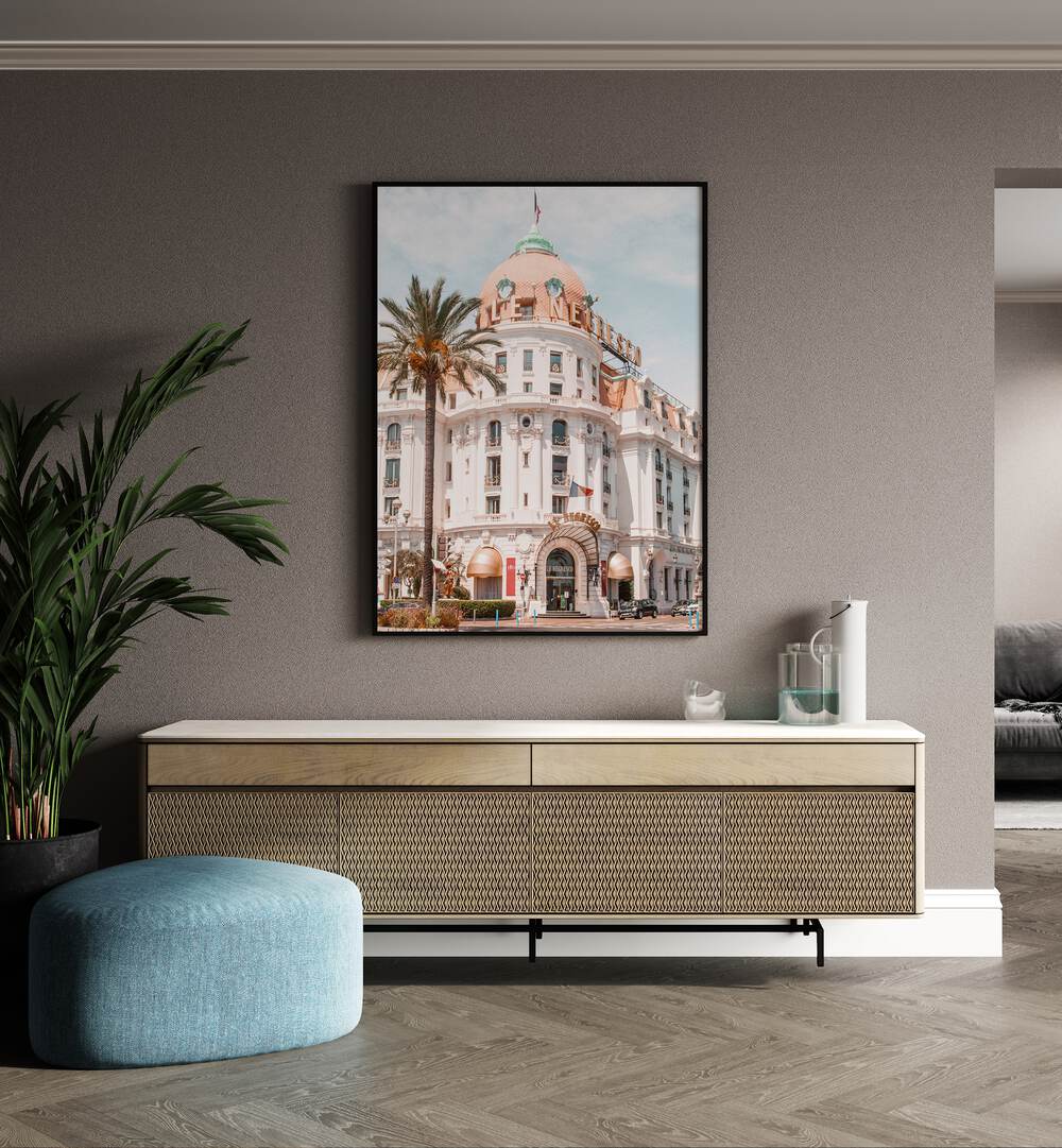 FRENCH RIVIERA BUILDING BY GRACE DIGITAL ART CO, BEACH PRINTS