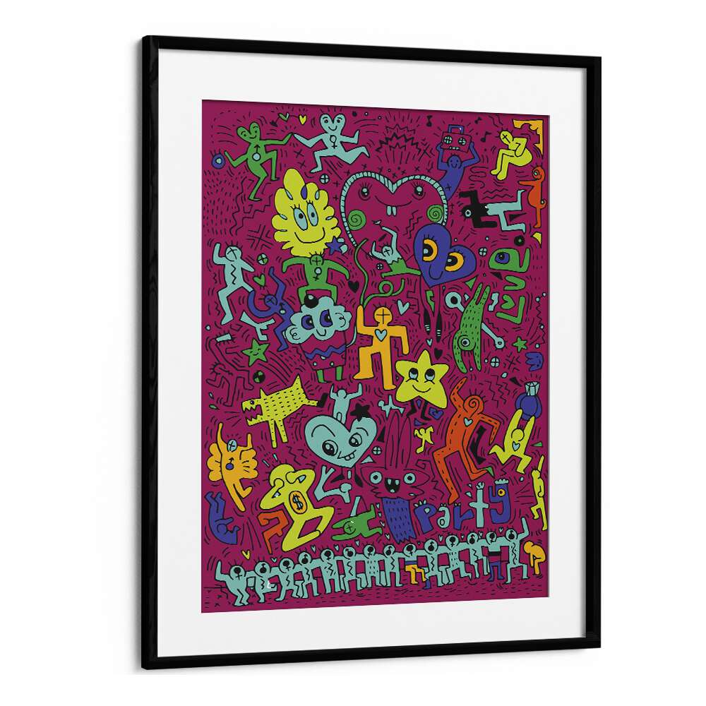 Frenzy Fizz Comic Art Artwork in Black Frame With Mount