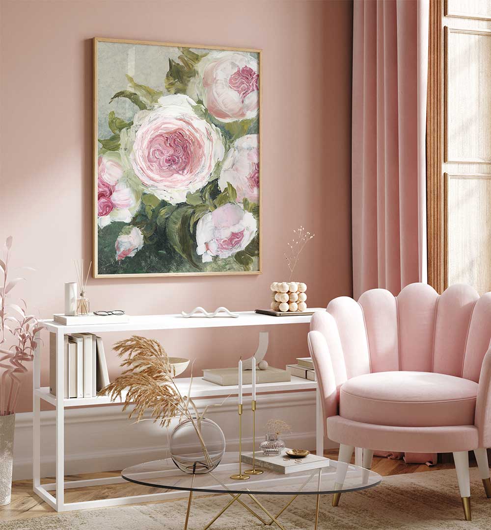 FREYIA PAINTERLY FLORALS , FLORAL FLOWER PAINTINGS