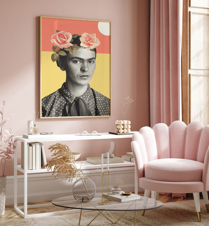 Vibrant FRIDA, PORTRAITS artwork by Florent Bodart elevates your space with stunning colors and artistic flair.