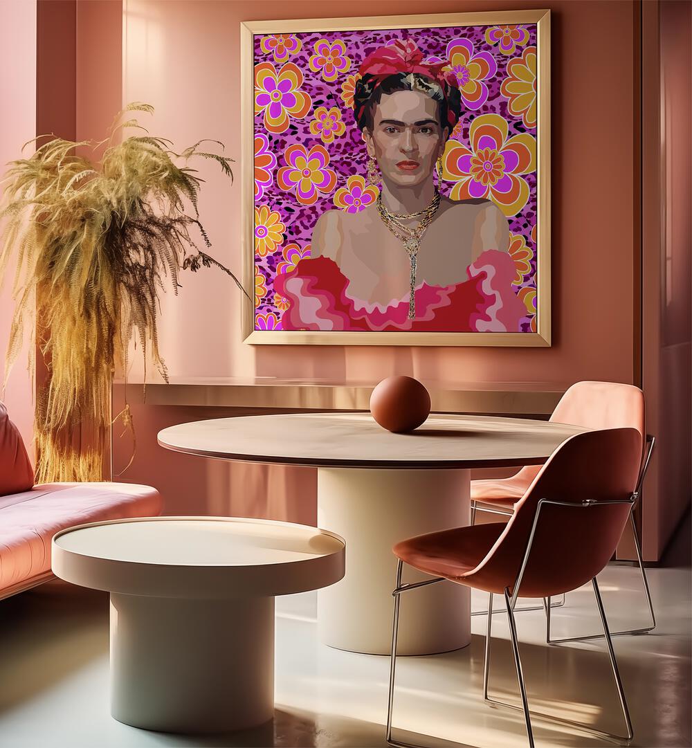 Lynnda Rakos painting - FRIDA THE QUEEN by Asianmonk