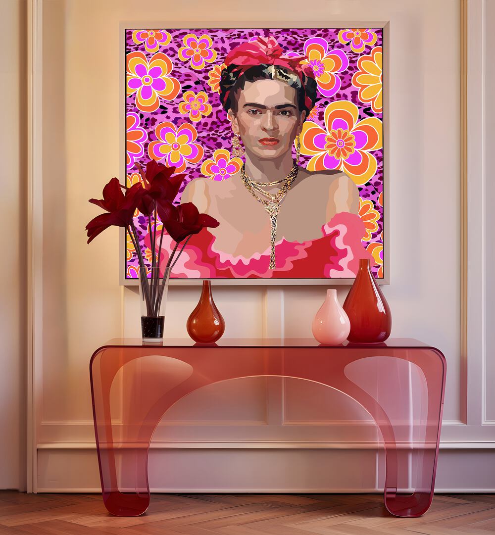 Lynnda Rakos painting - FRIDA THE QUEEN by Asianmonk