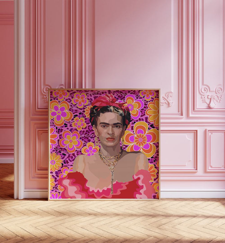 Lynnda Rakos painting - FRIDA THE QUEEN by Asianmonk