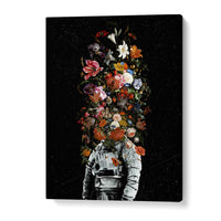 Discover the FULL BLOOM, FANTASY print by Francis Minoza, blending cosmic surrealism with vibrant florals.