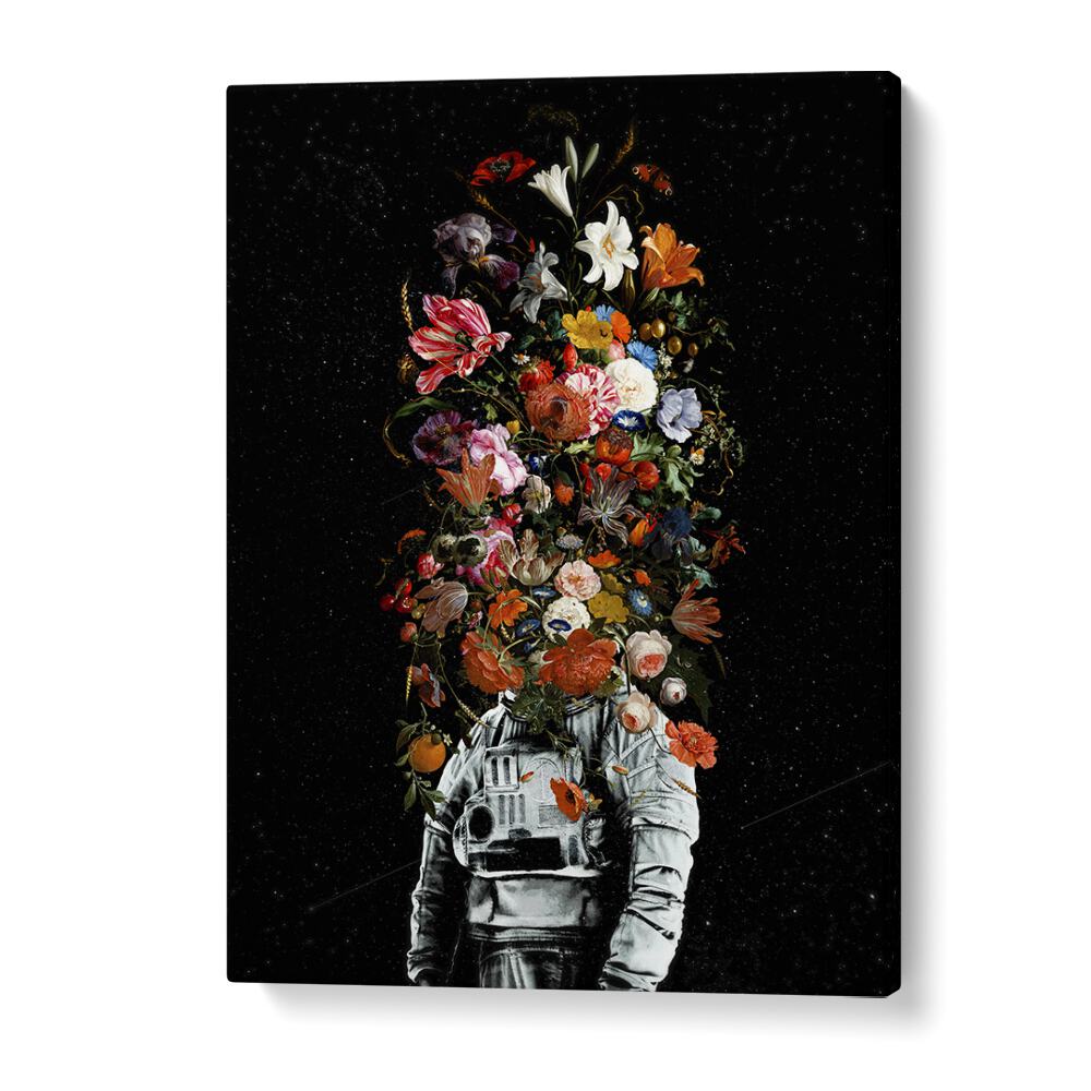 Full Bloom By Francis Minoza Astronaut & Nasa Paintings, Space Art Prints Artwork in Gallery Wrap
