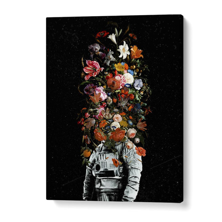 Full Bloom By Francis Minoza Astronaut & Nasa Paintings, Space Art Prints Artwork in Gallery Wrap
