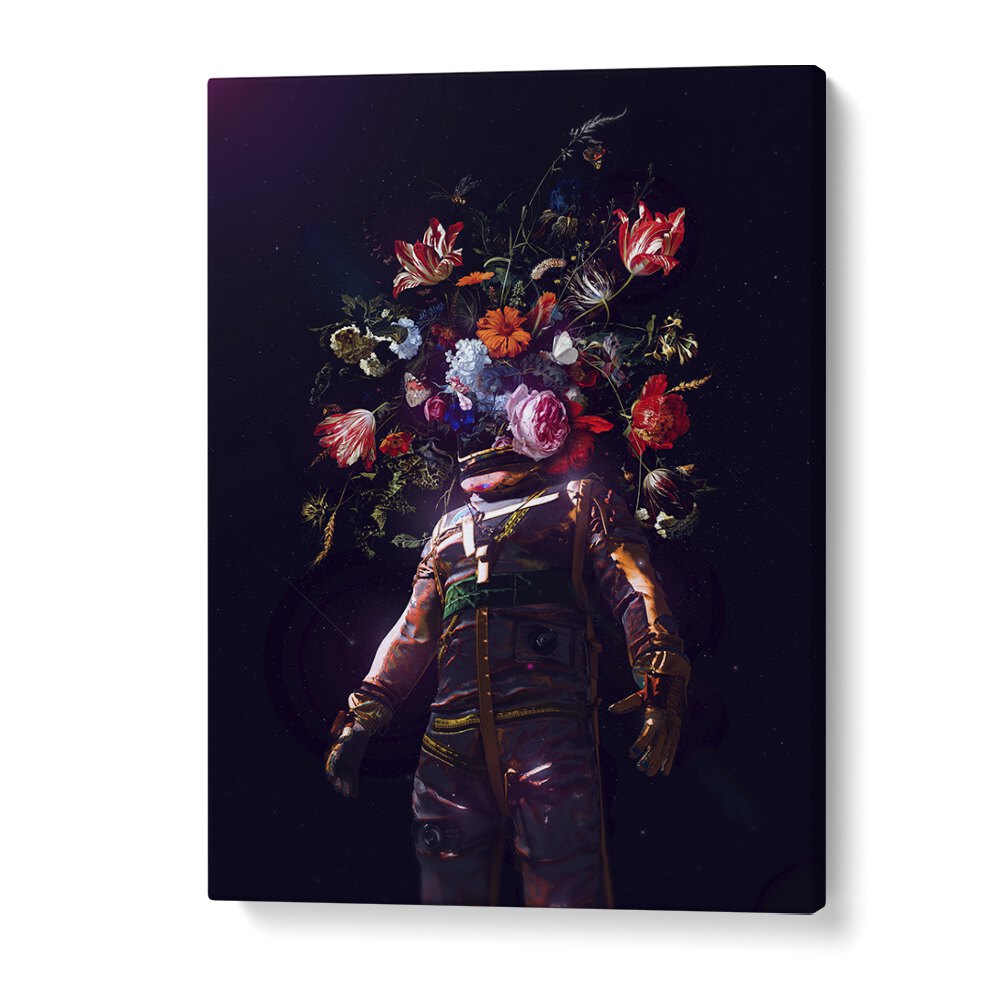 Full Bloom II By Francis Minoza Astronaut & Nasa Paintings, Space Art Prints Artwork in Gallery Wrap
