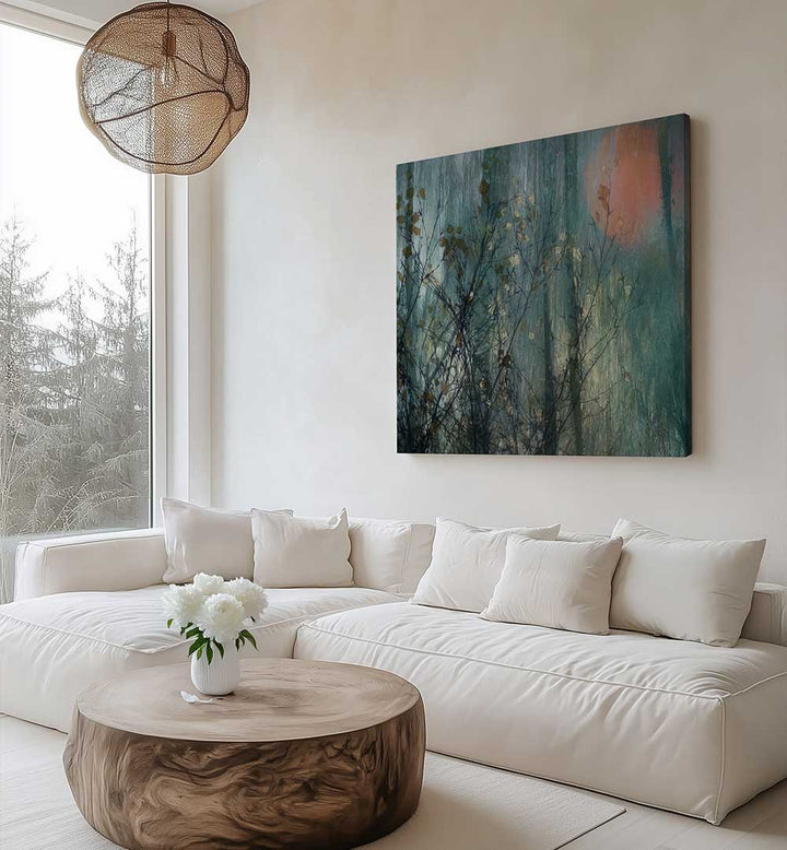 FULL MOON , FLORAL FLOWER PAINTINGS