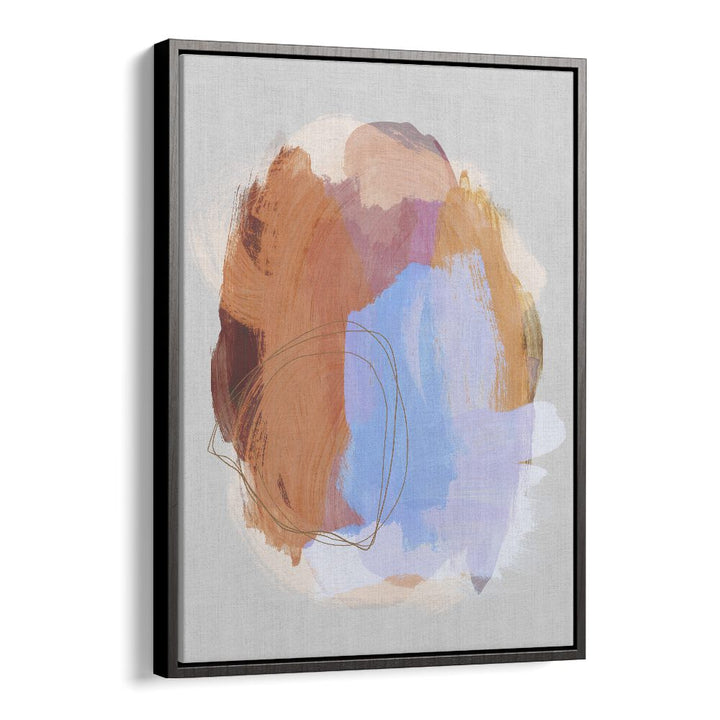 Fusion Abstract Brush Strokes By Mareike Bohmer Abstract Art Artwork in Black Floater Frame
