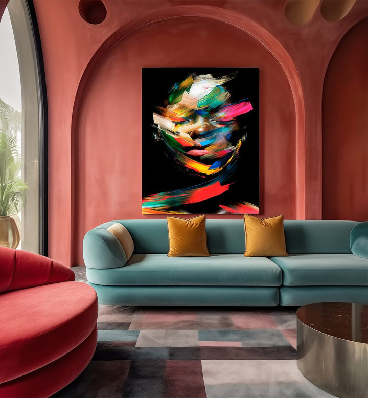 Elevate your space with FACELESS VI, ABSTRACT PAINTINGS by Philippe HUGONNARD, featuring vibrant, modern artistry.