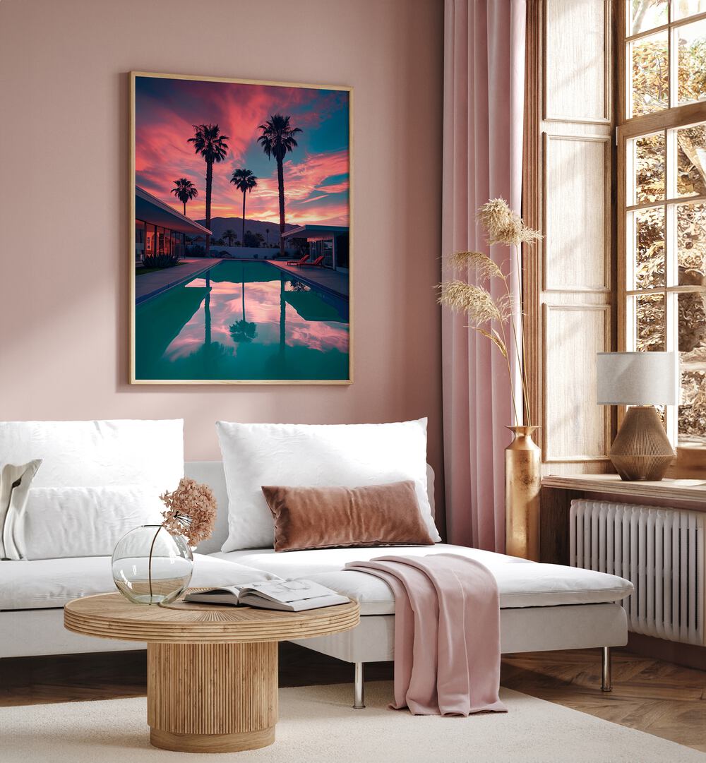 FALLING OF THE NIGHT II, BEACH PAINTINGS captures twilight's beauty, enhancing any space with serene elegance.