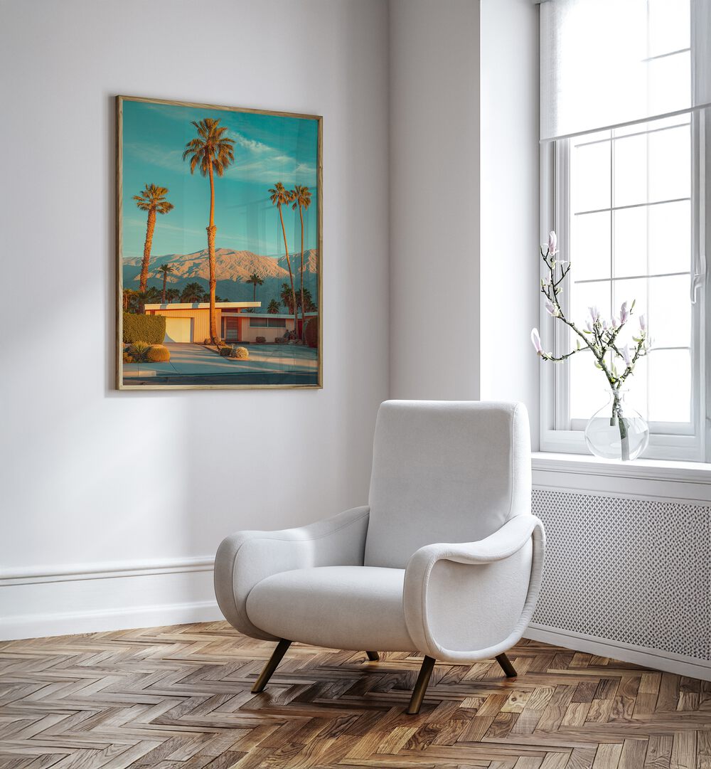 Vibrant FAMOUS PALM SPRINGS, BEACH PAINTINGS by Philippe Hugonnard elevate any space with California's allure.