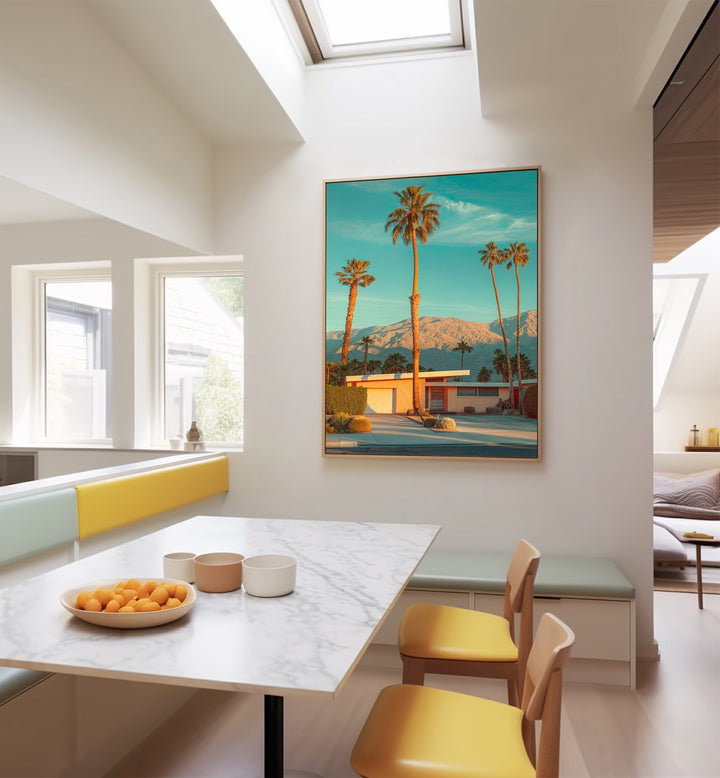 Vibrant FAMOUS PALM SPRINGS, BEACH PAINTINGS by Philippe Hugonnard brighten any space with California's allure.
