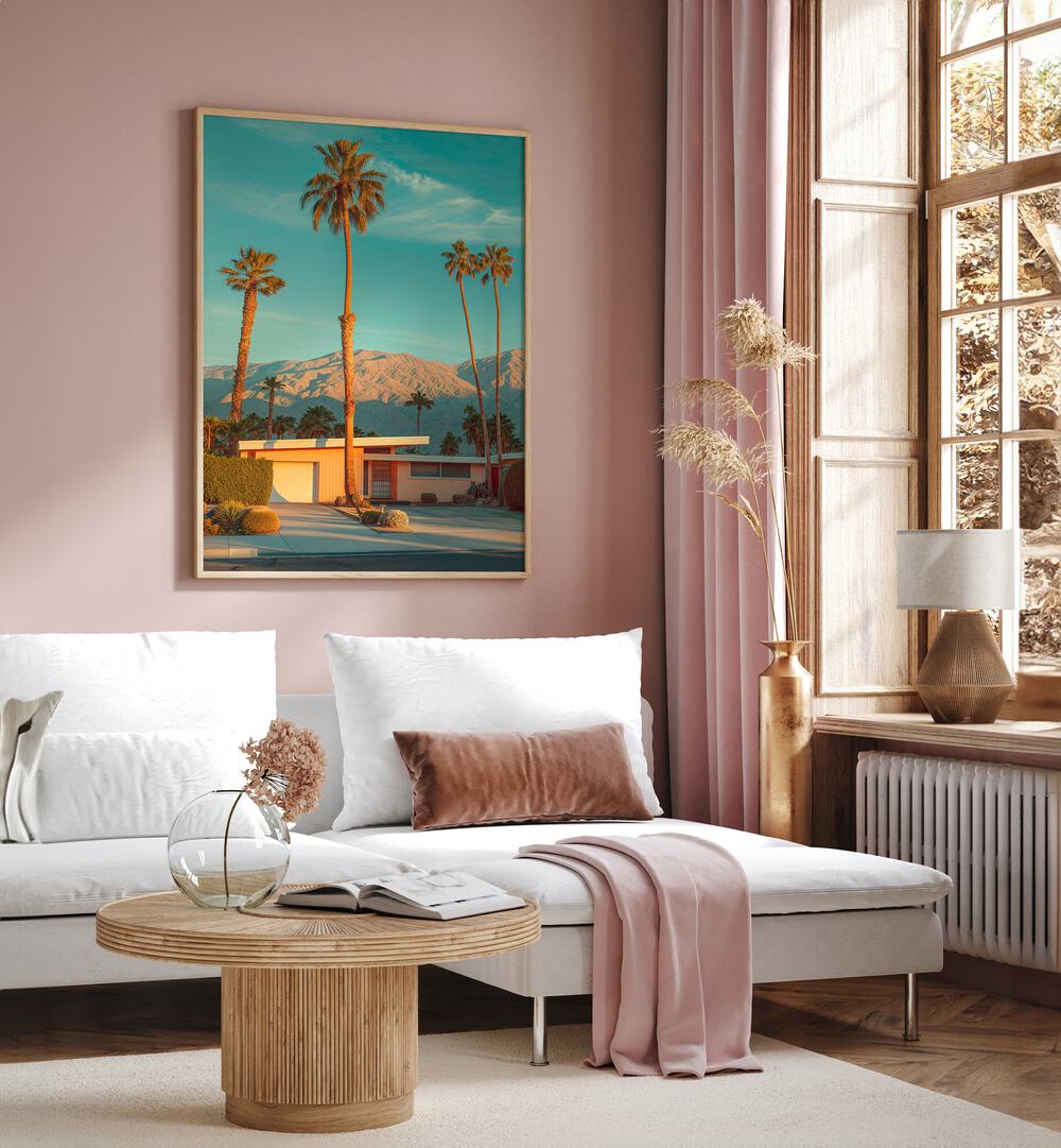 Transform your space with FAMOUS PALM SPRINGS, BEACH PAINTINGS by Philippe Hugonnard, capturing California's vibrant allure.