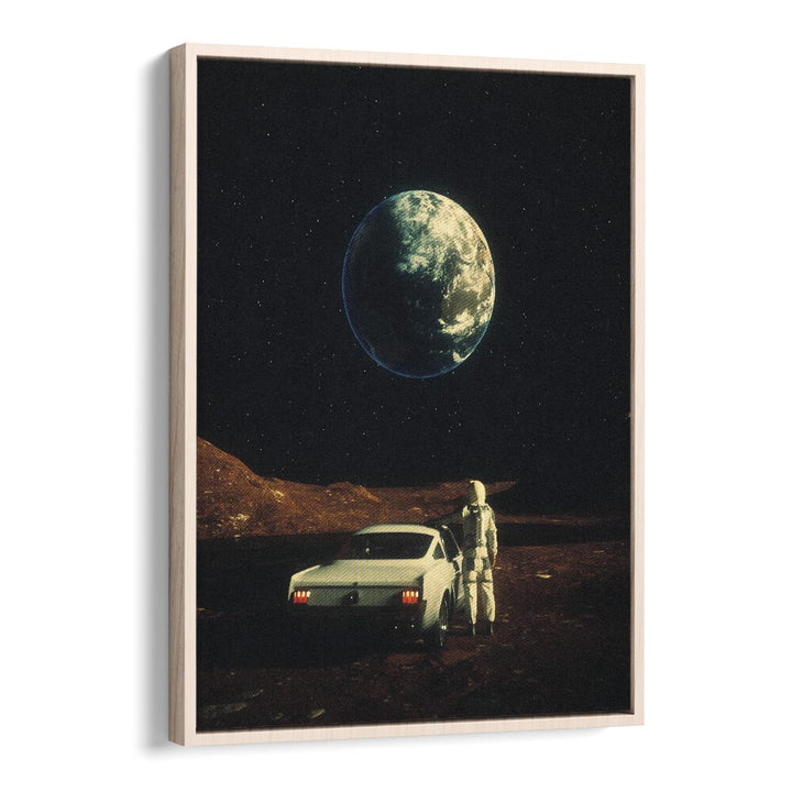 Far From Home Surreal Paintings Surreal Art Prints in Oak Wood Floater Frame