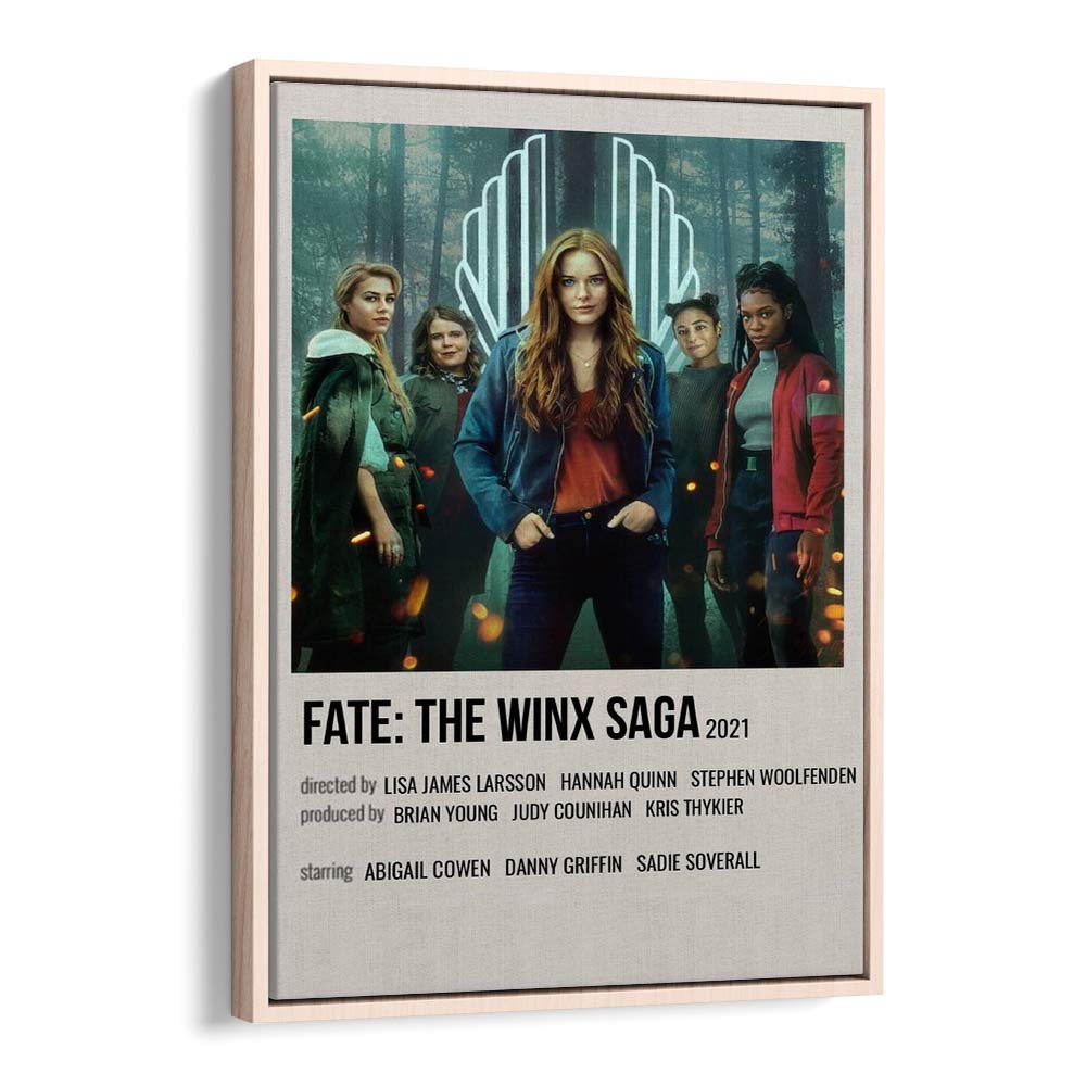 Fate-The Winx Saga 2021 Movie Posters in Oak Wood Floater Frame
