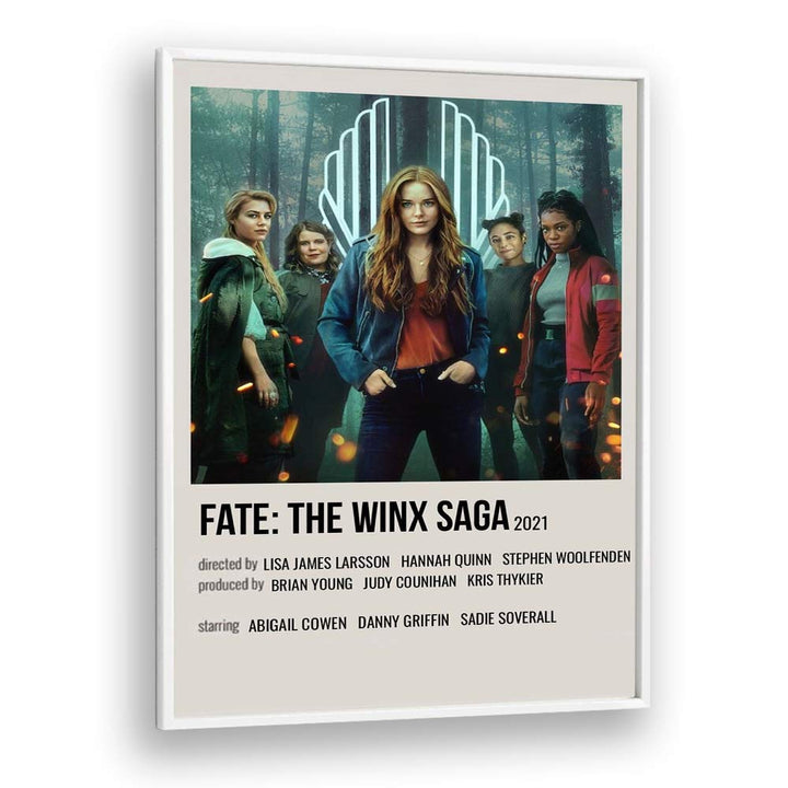 Fate-The Winx Saga 2021 Movie Posters in White Plain Frame