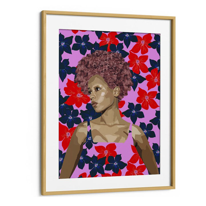 Feelings By Lynnda Rakos Pop Art Paintings Pop Art Prints in Oak Wood Frame With Mount