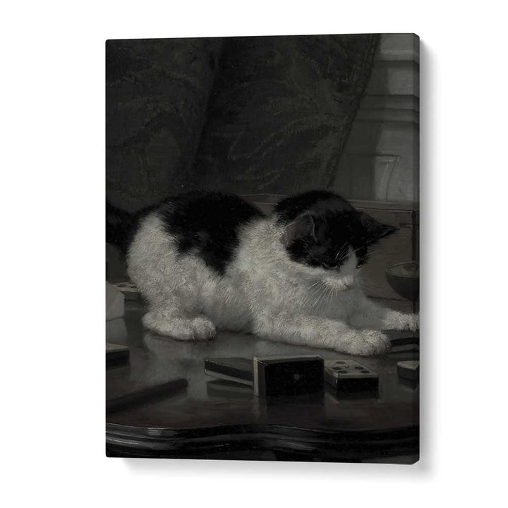 Feline Majesty The Enigmatic Cat Gothic Art Prints in Gallery Wrap