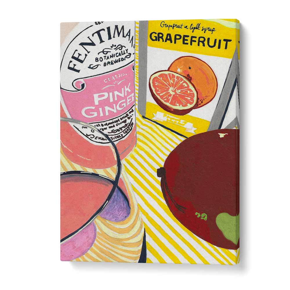 Fentima Grapefruit by Studio Mandariini Kitchen Posters Kitchen Art Prints in Gallery Wrap