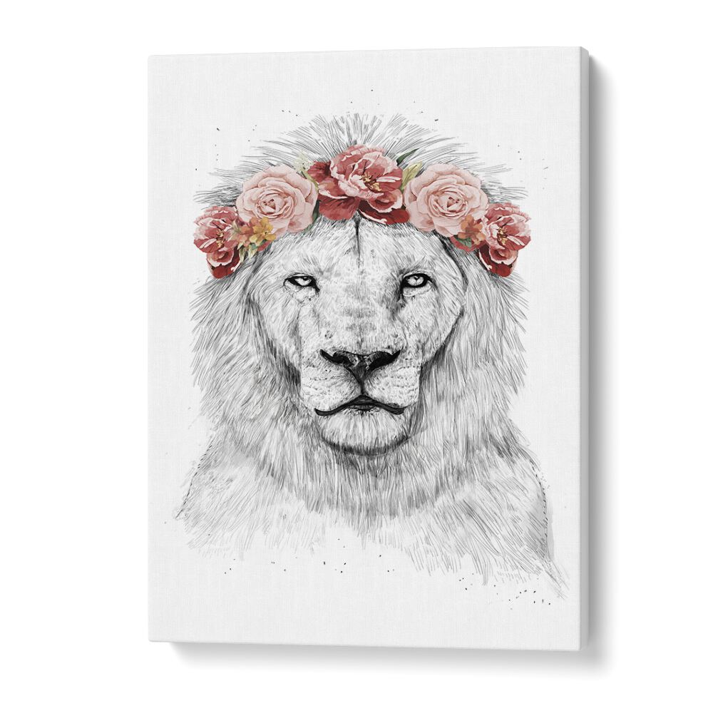 Festival Lion By Balazs Solti Kids Room Art in Gallery Wrap