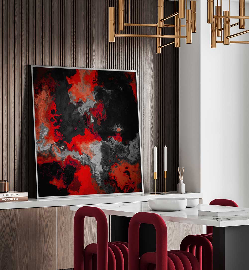 FIERY ABYSS , ABSTRACT PAINTINGS