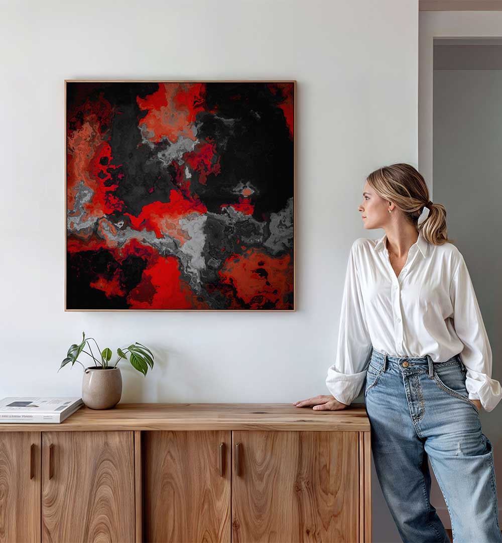 FIERY ABYSS , ABSTRACT PAINTINGS