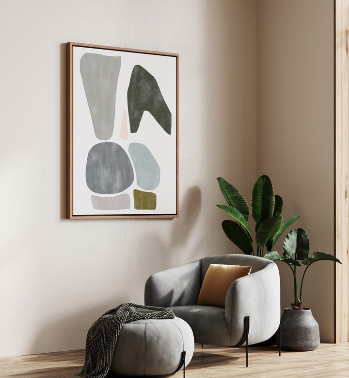 FIGURE NO I, GEOMETRIC ART PRINTS, enhances modern spaces with its unique blend of shapes and colors, perfect for décor.