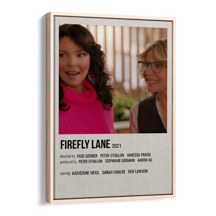 Firefly Lane 2021 Movie Posters in Oak Wood Floater Frame