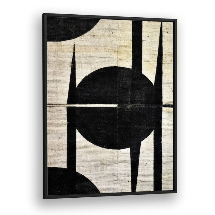 Fixed Circle by Treechild Abstract Paintings in Black Plain Frame