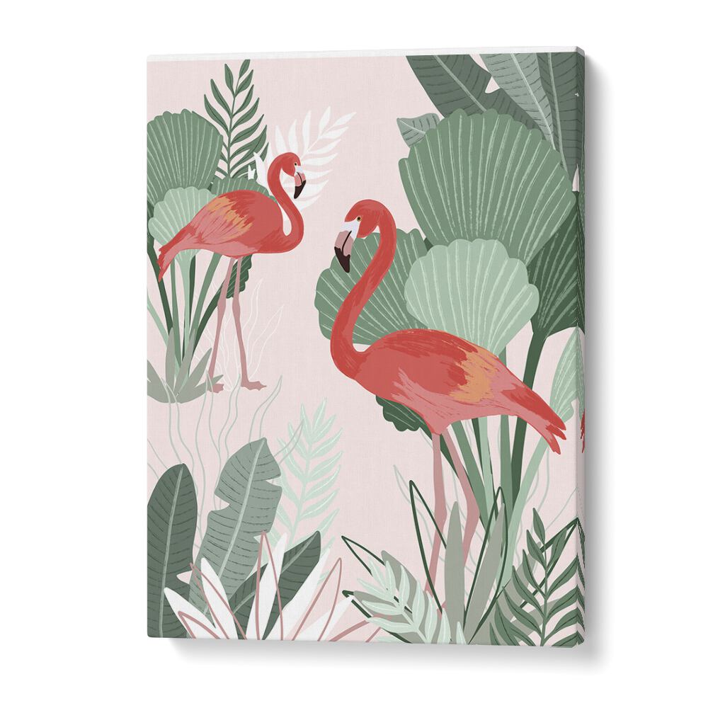 Flamingo Dreams by Goed Blauw Kids Paintings in Gallery Wrap