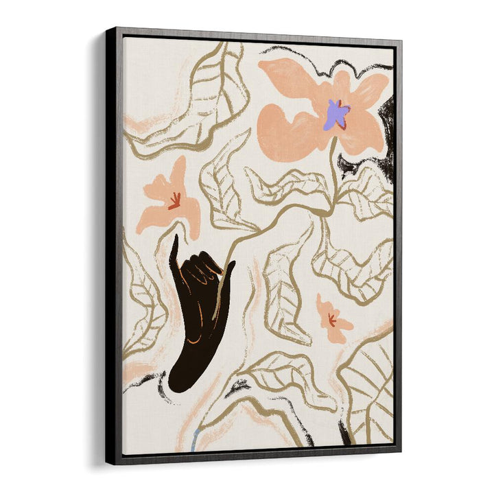 Fleur By Arty Guava Wall Art Prints in Black Floater Frame