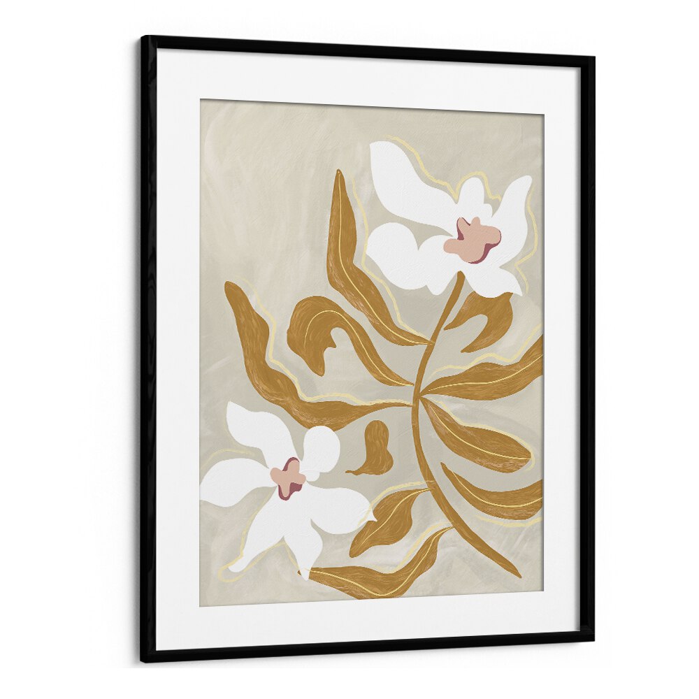 Flower Flower By Arty Guava Wall Art Prints in Black Frame With Mount