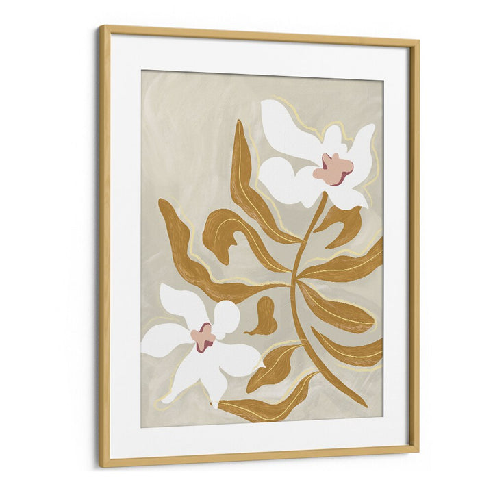 Flower Flower By Arty Guava Wall Art Prints in Oak Wood Frame With Mount