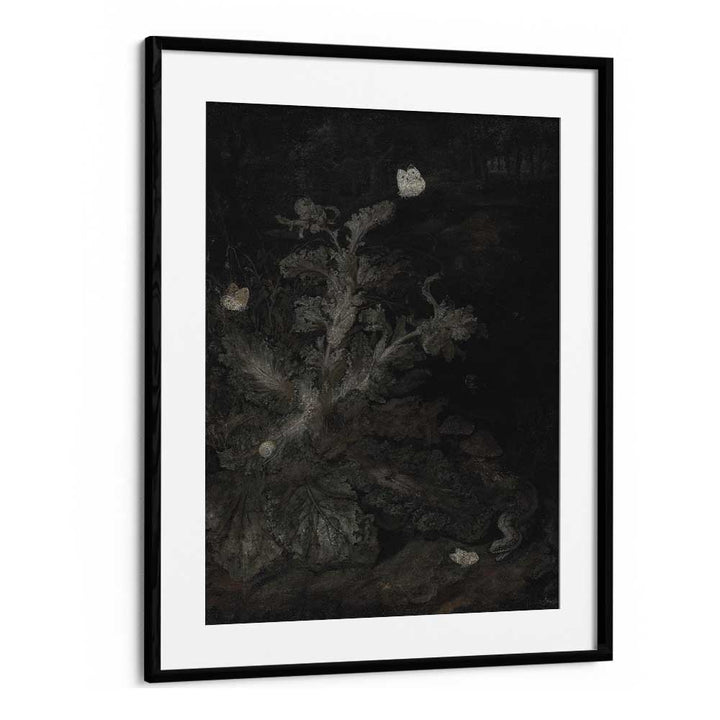 Fluttering Canopy The Forest Of Butterflies Gothic Art Prints in Black Frame With Mount