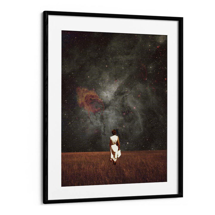 Follow Me By Frank Moth Surreal Art Prints Surrealism in Black Frame With Mount