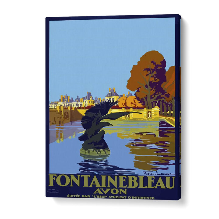 Fontainebleau-Avon Retro Vintage Travel Travel Posters in Gallery Wrap