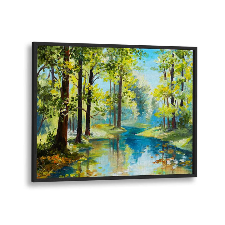 Serene scene from FOREST REFLECTIONS II, VINTAGE EUROPEAN PAINTINGS, showcasing tranquil nature and vibrant colors.