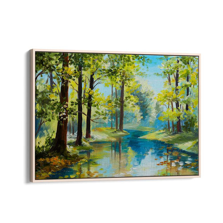 Serene landscape in Forest Reflections II, vintage European paintings showcasing tranquil nature's beauty.