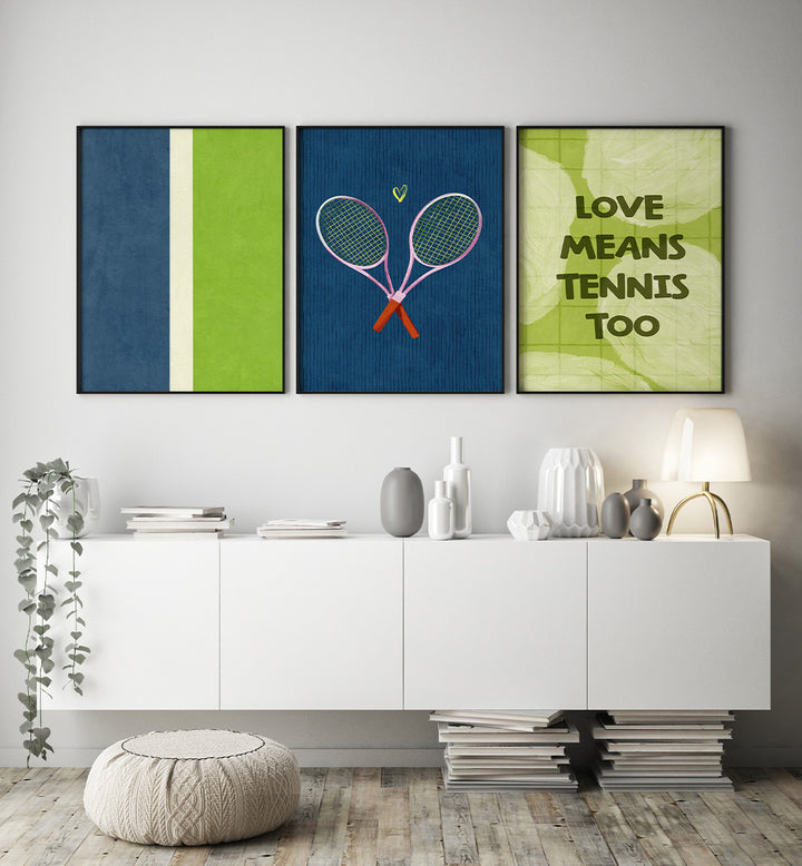 FOREVER LOVE ALL,  SET OF 3 PAINTINGS
