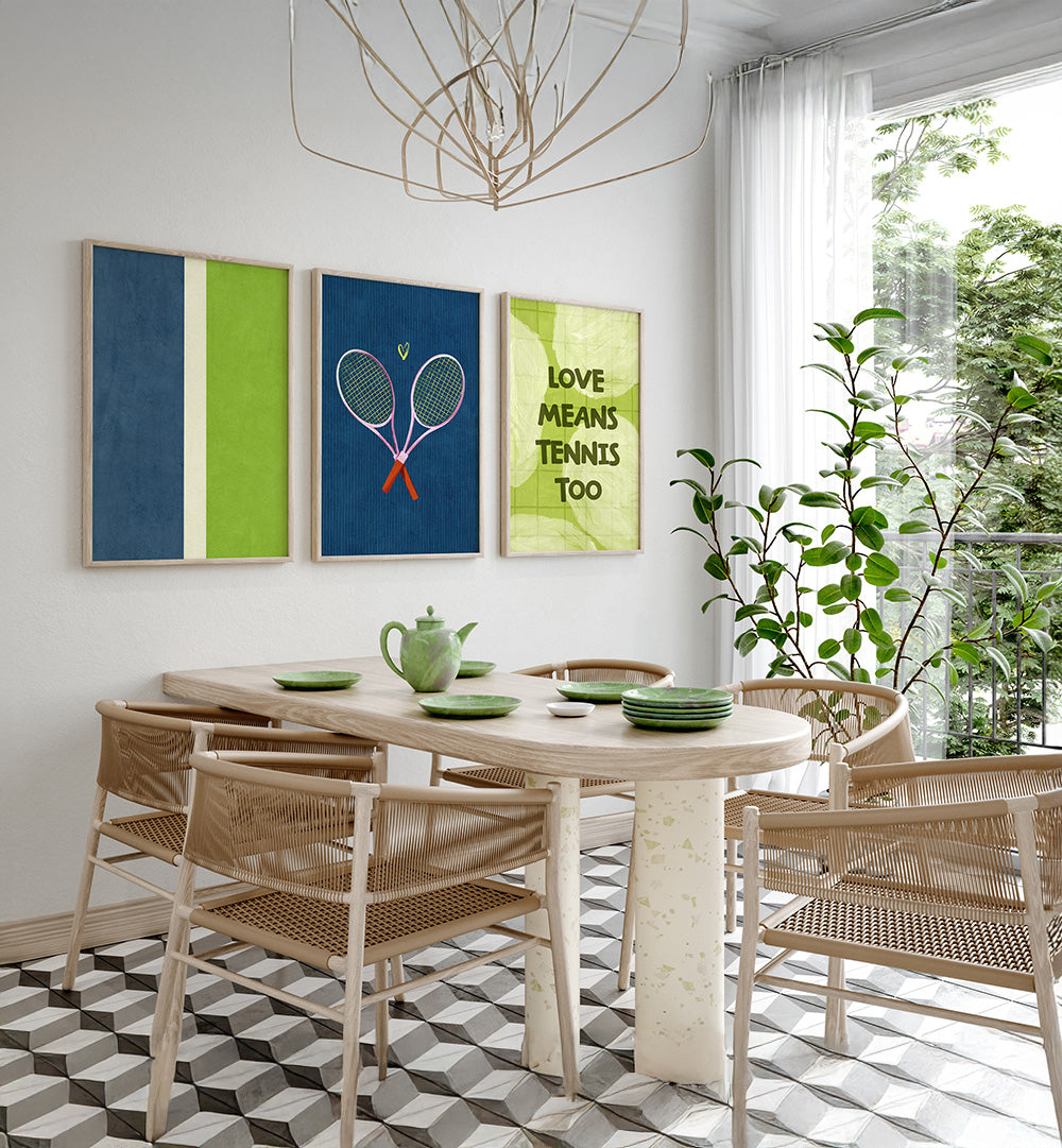 FOREVER LOVE ALL,  SET OF 3 PAINTINGS